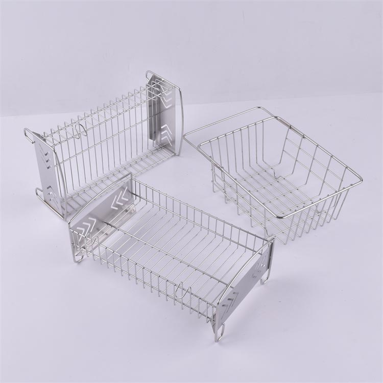 304不銹鋼餐具瀝淋水收納架 餐具消毒籃_http://www.youkmm.com_不銹鋼編織網類_第1張